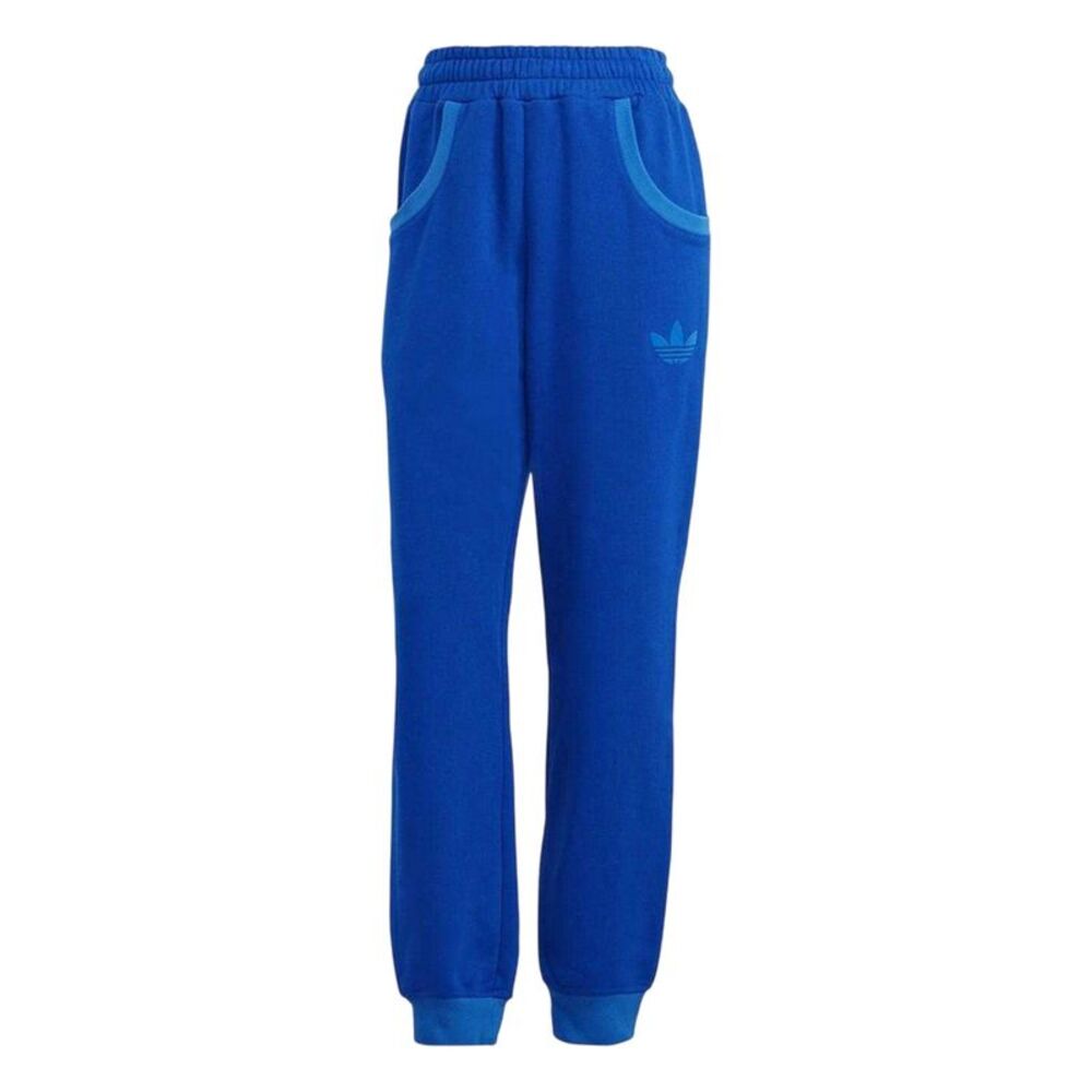 Adidas Womens/Ladies 70S Cotton Contrast Logo Sweatpants / Blue